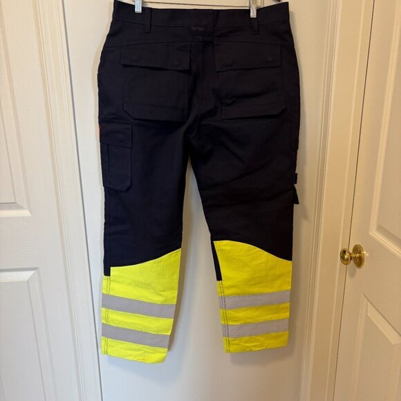 Blaklader Work Pants Mens 36X30 Navy Fire Rated Pockets Heavyweight Workwear - Picture 9 of 13